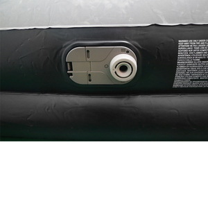 67401 Kasur Angin Lipat Modern Portabel Ganda dengan Pompa Terintegrasi, Mengembang Sendiri, untuk Penggunaan Luar Ruangan, Alas Tidur, Abu-abu PVC - Product Image 4