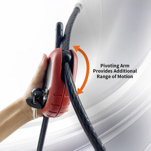 Serrure réglable de câble de serpent de revêtement de vinyle résistant aux intempéries en métal d'ABS pour des caméras de traînée de vélos - Product Image 5