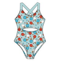 Maillot de bain pour bébé filles imprimé personnalisé de boutique maillot de bain à lacets pour piscine et plage maillot de bain pour enfants