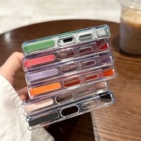 Étui magnétique hybride TPU+PC transparent anti-jaunissement de haute qualité, résistant aux chocs, pour Samsung S25 S24 Ultra, design luxueux