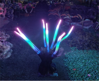 Nouveauté : Lumières de jardin en forme d'herbe de renard colorée, simulation de plante, lumière pour paysage nocturne, lumières de vacances, décoration