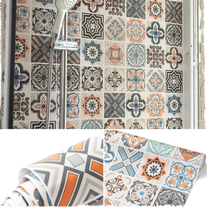 Papier peint autocollant en vinyle PVC imperméable ORON, papier peint pour salle de bain, autocollant mural, papier peint 3D auto-adhésif en rouleau pour la décoration de la maison - Product Image 1