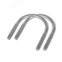 Boulons en U métriques en acier inoxydable DIN 3570 avec 2 écrous, pince en U, support de selle robuste pour tuyaux