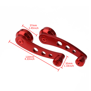 Set Crank pintu mobil Aluminium, performa pintu pegangan pengangkat jendela multiwarna untuk Interior mobil - Product Image 5