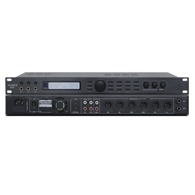 T11 Professional 5.1 Channel KTV Home Audio Processor DSP Preamp Digital Effects Reverb Kla OK Professional OK Audio Processor