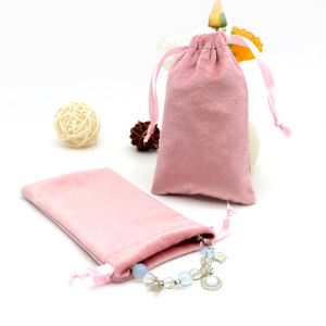Pochette à cordon en velours luxueuse et douce personnalisée, sac anti-poussière confortable pour chaussures, vêtements et sacs à main avec logo - Product Image 5