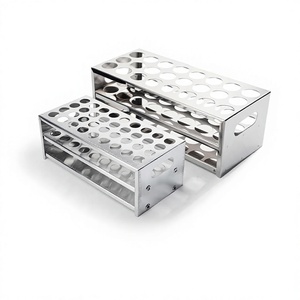 Support de tubes à essai en aluminium multifonctionnel, support de laboratoire en aluminium à plusieurs trous pour tubes de centrifugation - Product Image 5