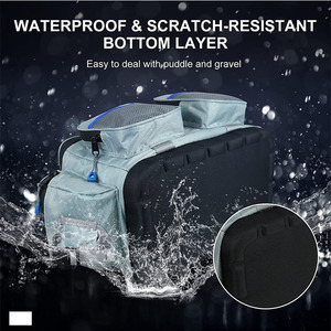 Sac de pêche à la <span class=keywords><strong>carpe</strong></span> en polyester à la mode avec trois poches externes isolées à glissière porte-sac porte-bagages - Product Image 3