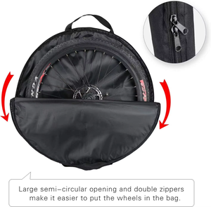 Bolsa de transporte de ruedas de <span class=keywords><strong>bicicleta</strong></span> portátil de viaje personalizada, bolsas de almacenamiento protectoras <span class=keywords><strong>para</strong></span> ruedas de <span class=keywords><strong>bicicleta</strong></span> - Product Image 4