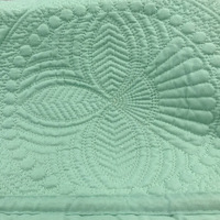 Couverture matelassée brodée en coton de style familial pour bébés et enfants, style européen et américain, 200 fils au pouce carré, garnissage en polyester et soie