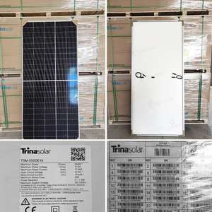 แผงโซลาร์เซลล์แบบกระจกสองชั้นของ Trina Bifacial Perc กำลังไฟสูง535W-555W TUV เซลล์แบบครึ่ง N สำหรับอุตสาหกรรมได้รับการรับรองสำหรับบ้าน - Product Image 4