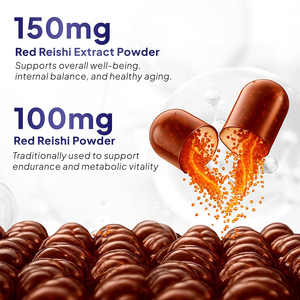 Cápsulas de extracto de Reishi de marca privada de alta calidad para el equilibrio del sistema inmunológico, la salud del hígado, la desintoxicación y la protección antioxidante. - Product Image 6