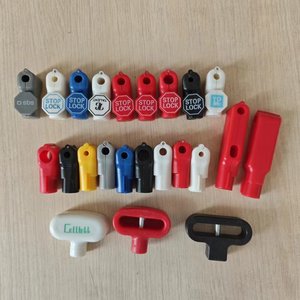 Serrure d'arrêt suspendue à affichage de magasin pratique Clé de verrouillage à crochet en plastique pour crochet de sécurité - Product Image 4