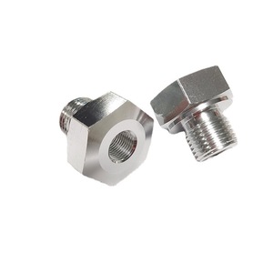M16*1.5 ถึง 1/8 Npt อะแดปเตอร์ไฮดรอลิกสำหรับชิ้นส่วนเครื่องยนต์รถยนต์อลูมิเนียมอัลลอยด์ - Product Image 1