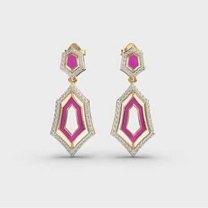 Créoles intemporelles en diamant de culture pour femme – Luxe au quotidien, certifiées IGI, tendance pour le travail, les dîners et le style de week-end - Product Image 4