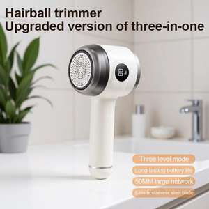 Removedor de Bolitas de Pelusa Digital Tres en Uno, Afeitadora y Eliminador de Bolitas con Succión para Ropa - Product Image 3