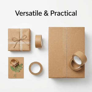 Writable Kraft <b>Paper</b> Tape, Eco-Friendly Brown Packaging Tape for Shipping Boxes, Carton Sealing, Labeling & E-Commerce Packaging - Product Image 5