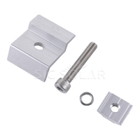 Colliers de fixation d'extrémité pour support solaire, colliers intermédiaires solaires personnalisés pour système de montage solaire