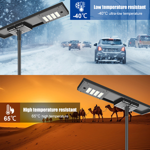 Bosun Sản phẩm mới IP65 ngoài trời không thấm nước 200W 220W 240W Tuổi thọ dài tích hợp đèn đường năng lượng mặt trời với cảm biến chuyển động - Product Image 5