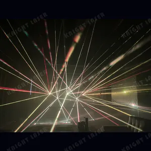 Özel DMX Lezer 5 w 5 Watt diyot RGB tam çok renkli DJ parti duman flaş Lazer ışını animasyon lazeri ışık gösterisi