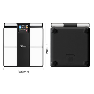 เครื่องชั่งน้ำหนักอัจฉริยะแบบพิเศษ ขนาด 300x330 มม. เชื่อมต่อ Bluetooth WiFi หน้าจอสี เครื่องชั่งอิเล็กทรอนิกส์สำหรับออกกำลังกายที่บ้าน รับน้ำหนักได้ 180 กก. - Product Image 1
