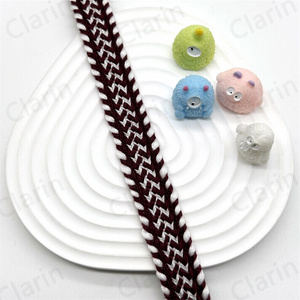 เว็บบิ้งผ้าฝ้ายลายก้างปลาคุณภาพสูงขนาด <span class=keywords><strong>1</strong></span>.2 ซม. เป็นมิตรกับสิ่งแวดล้อม สำหรับอุปกรณ์ตกแต่งเสื้อผ้า สิ่งทอภายในบ้าน และกระเป๋า - Product Image 4