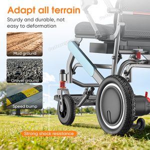 Silla <span class=keywords><strong>de</strong></span> Ruedas Eléctrica Todoterreno, Silla <span class=keywords><strong>de</strong></span> Ruedas <span class=keywords><strong>de</strong></span> Movilidad para Discapacitados, Plegado Rápido, Absorción <span class=keywords><strong>de</strong></span> Impactos para el <span class=keywords><strong>Cuidado</strong></span> <span class=keywords><strong>de</strong></span> Personas <span class=keywords><strong>Mayores</strong></span> - Product Image 4