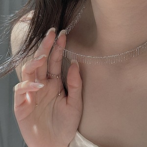 Collier en argent pur S925, design de niche, forme de cœur, fermoir, rétro, simple, luxe, style européen américain, chaîne, collier tendance - Product Image 1