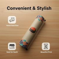 Personnalisation 220mm 50mm OEM Ensemble d'emballage sushi sur mesure Tube Push-Up 20-23ml Bouchons en silicone pour condiments de soja et sirop à emporter