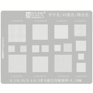 Amaoe mt8781 <span class=keywords><strong>BGA</strong></span> <span class=keywords><strong>reballing</strong></span> <span class=keywords><strong>Stencil</strong></span> cho Helio G99 MT 8781 CPU lưới thép IC thiếc trồng lưới thép <span class=keywords><strong>Chip</strong></span> Hàn mẫu - Product Image 3