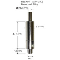 Support de câble de sortie latérale réglable 10*43mm pince de câble métallique pince de câble d'avion pince de corde montée au plafond