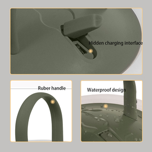 Luminária de Mesa LED Moderna à Prova d'Água para Exterior, Simples, Sem Fio, Proteção Ocular Quente para Mesa de Jantar, Quarto e Camping - Product Image 2
