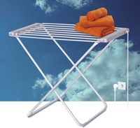 Chaud 	 Séchoir à linge pliable 100W 8 barres de séchage 6 barres de chauffage Séchoir à linge chauffant pour usage domestique