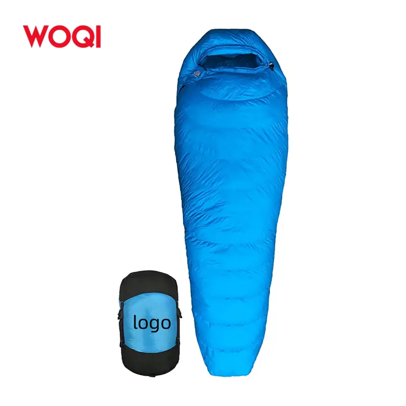 Woqi Ultralight Waterdicht Polyester Taffeta Inner Down Camping Slaapzak Met Compacte Tas In Koud Weer