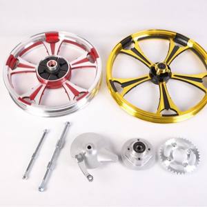 Jantes en alliage d'aluminium de style Prince des Fleurs de Prunier, adaptées aux freins à disque avant et arrière. - Product Image 4