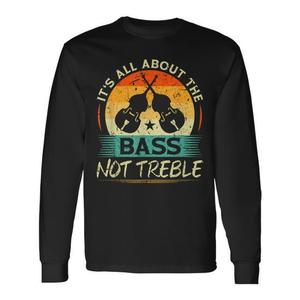 T-shirt à manches longues All About The Double Bass Retro Contrabass pour basse verticale - Product Image 1