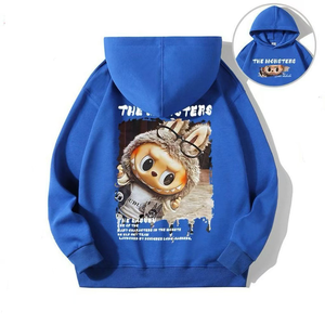 Collezione Autunno Inverno 2025, Fornitore all'Ingrosso, Popolare Felpa con Cappuccio Unisex, Ampia e ad Asciugatura Rapida, con Stampa Cartoon in Maglia - Product Image 2