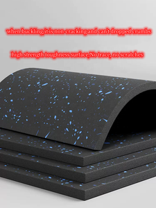 Dalles de sol en <span class=keywords><strong>caoutchouc</strong></span> laminé antidérapantes 50x50x20/25/30mm, imperméables, écologiques, pour sols sportifs, zones à fort <span class=keywords><strong>trafic</strong></span> - Product Image 2