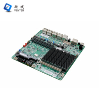 Carte mère Mini ITX sans ventilateur Intel Celeron J1900, 4 ports LAN Gigabit Intel I211, 6 ports USB, 1 port COM, DDR3L 8 Go, DC12V, carte mère pare-feu