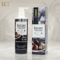 Ensemble de soins capillaires à l'ail noir 98% - Anti-chute de cheveux - Nourrit le cuir chevelu - Répare les cheveux abîmés - Renforce les racines