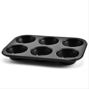 Molde para <span class=keywords><strong>Muffins</strong></span> Antiadherente <span class=keywords><strong>de</strong></span> 6 Cavidades, <span class=keywords><strong>Bandeja</strong></span> para Cupcakes para Horno - Product Image 4