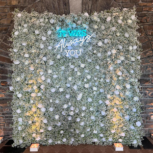 แผงติดผนังลายดอกไม้สุดหรู Y-FW040 5D 3D ดอกไม้แฮนด์เมดติดผนัง8FT x 8FT ฉากหลังดอกไม้ติดผนังม้วนตกแต่งผ้าไหมสำหรับงานแต่งงาน - Product Image 2