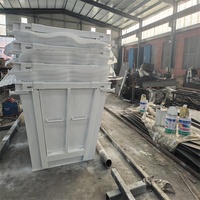 Bacs d'auto-vidage résistants avec chariot élévateur, fabricant de poubelle de site de grue Chine, poubelle de saut pour les déchets industriels et les déchets de construction