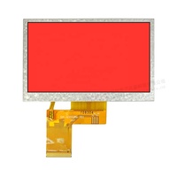 Modul Layar LCD 4.3 Inci 40-Pin TFT Transmissive RGB Antarmuka 24-Bit 500 Nits Terang 480*RGB*272