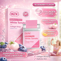 OKTW Beauty Collagen Strips White Tomato Film 7 Jours Blanchissant Soutient la Fermeté de la Peau Éclaircissant Anti-Âge Complément de Beauté