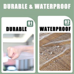 Drop Cloth Plastic Sheeting 9 X 12 Ft Waterproof Painters <b>Tarp</b> Furniture Floor Protection - Product Image 5