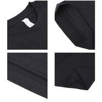T-shirt uni à manches courtes unisexe avec logo personnalisé pour homme 260G 100% coton col rond décontracté grande taille et confort pour adulte