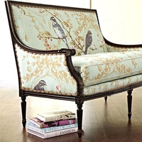 Meubles vintage français de haute qualité, canapé en bois massif pour salon, canapé-lit pour salon