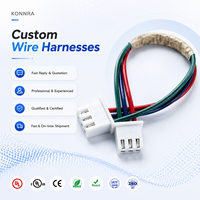 Dây cáp kết nối đầu nối 4 chân 2.5mm tương thích JST XH tùy chỉnh, dây dẫn 26AWG, bộ dây dẫn điện tử, đạt chuẩn RoHS