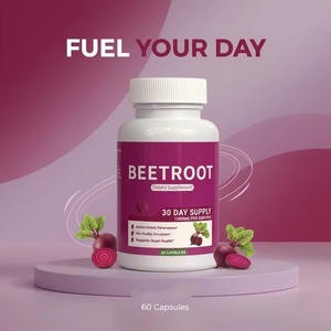 Cápsulas de Suplemento Herbal de Extracto Puro de Remolacha con Zinc y Vitaminas para Adultos al por Mayor - Product Image 2
